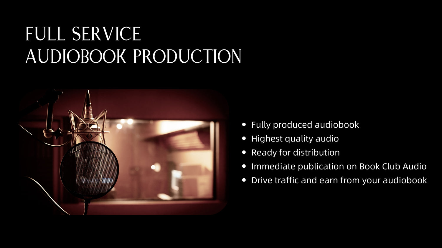 Book Club Audio audiobook narration and publication 